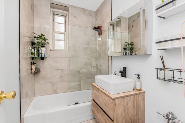 Bathroom, Glass Shower, Interior, Marble Walls