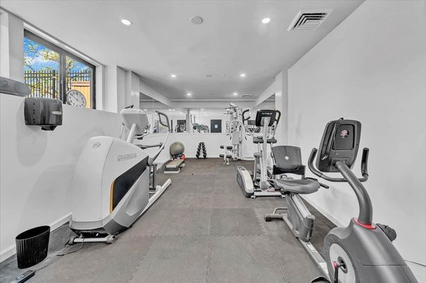 Fitness Equipment, Gym, Interior, Recessed Lighting