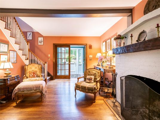 Fireplace, Interior, Wood Texture Flooring
