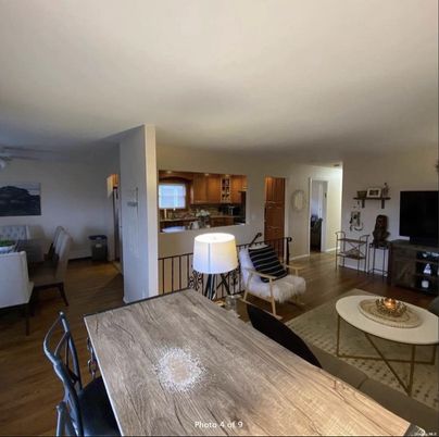 Dining room, Interior, Kitchen, Living room, Wood Texture Flooring
