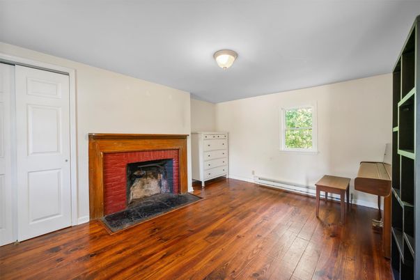 Fireplace, Interior, Wood Texture Flooring