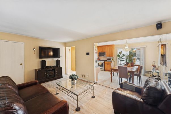 Dining room, Interior, Kitchen, Living room, Wood Texture Flooring