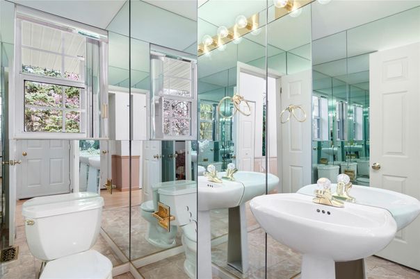 Bathroom, Dual Sink Vanities, Glass Shower, Interior