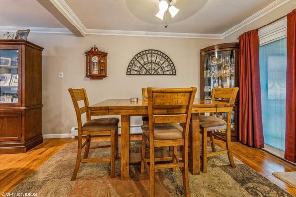 Dining room, Interior, Wood Texture Flooring