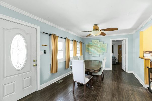Dining room, Interior, Wood Texture Flooring