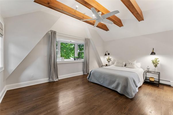Bedroom, Interior, Wooden Beams, Wood Texture Flooring