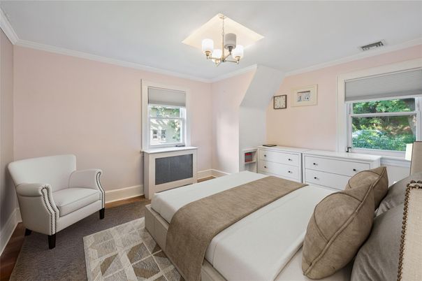Bedroom, Chandelier, Interior