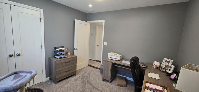 Home Office, Interior, Recessed Lighting