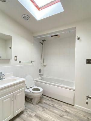 Bathroom, Interior, Wood Texture Flooring