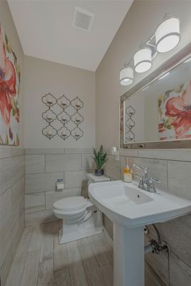 Bathroom, Interior, Wood Texture Flooring