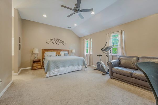 Bedroom, Fitness Equipment, Interior, Recessed Lighting
