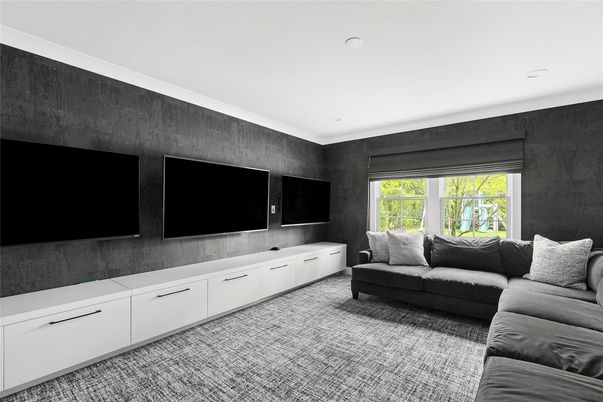 Interior, Living room, Recessed Lighting