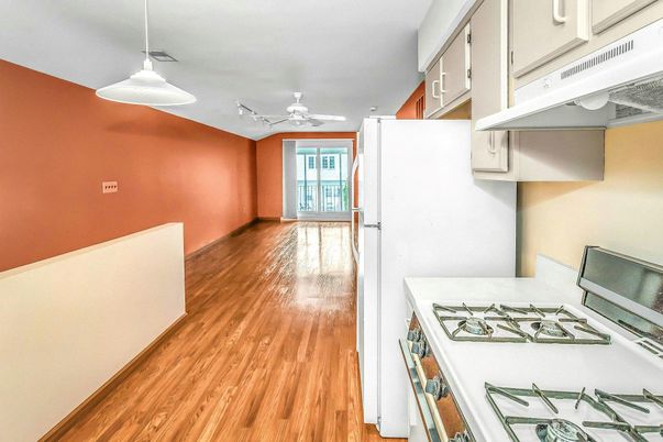 Interior, Kitchen, Pendant Lights, Wood Texture Flooring