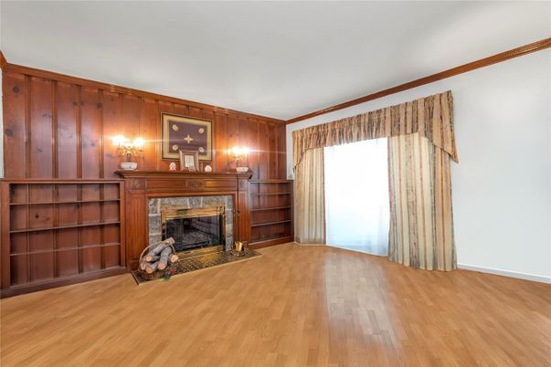 Empty room, Fireplace, Interior, Wood Texture Flooring, Wooden Walls