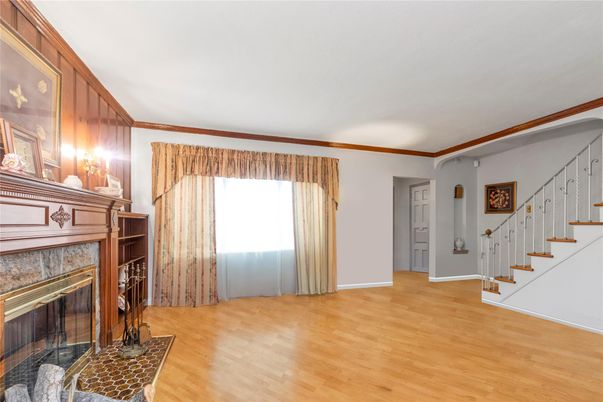 Empty room, Fireplace, Interior, Wood Texture Flooring