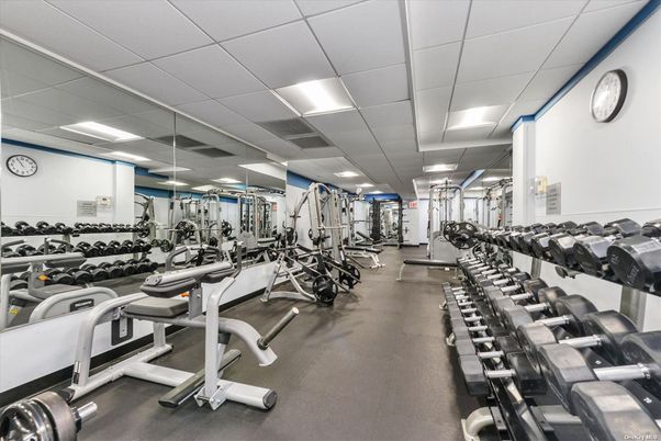 Fitness Equipment, Gym, Interior, Recessed Lighting