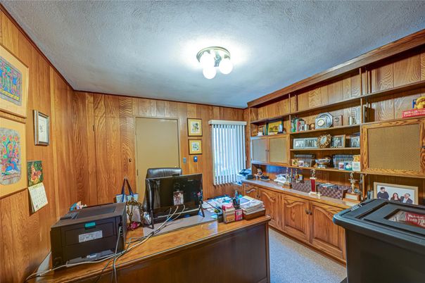 Home Office, Interior, Wooden Walls