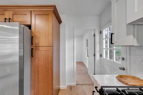 Interior, Kitchen, Wood Texture Flooring