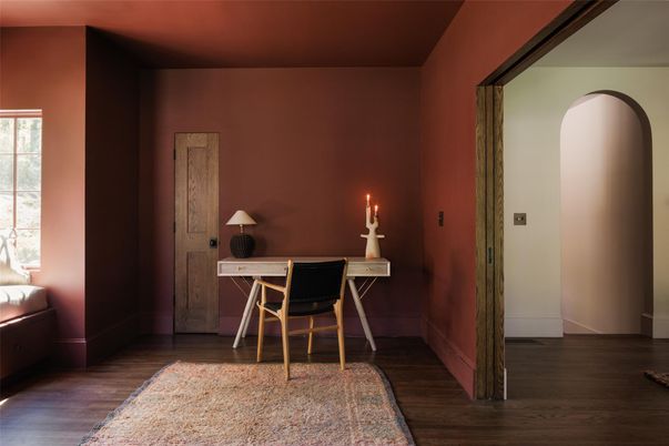 Home Office, Interior, Wood Texture Flooring