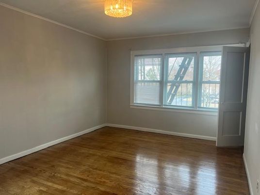 Chandelier, Empty room, Interior, Wood Texture Flooring