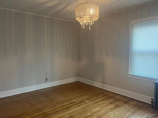 Chandelier, Empty room, Interior, Wood Texture Flooring