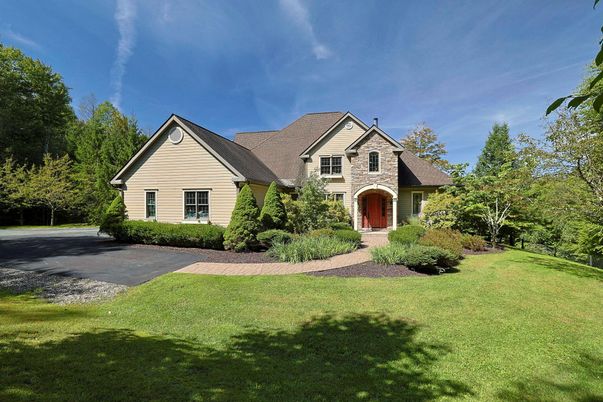 Backyard, Exterior, Facade, Brick Traditional