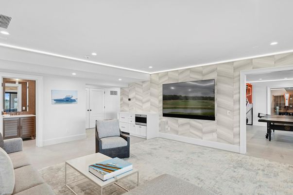 Interior, Living room, Recessed Lighting