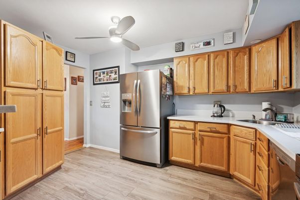 Interior, Kitchen, Wood Texture Flooring