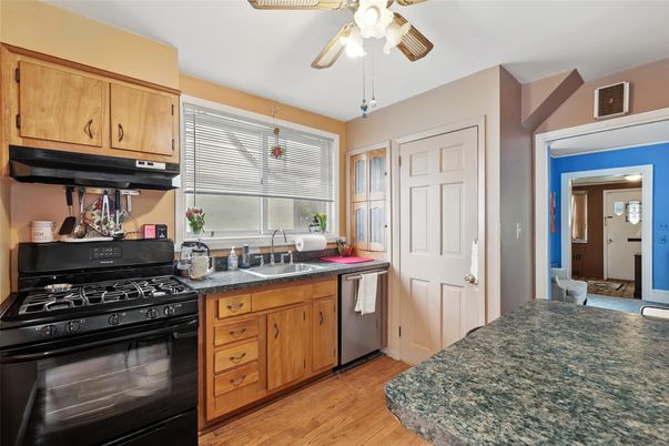 Interior, Kitchen, Wood Texture Flooring