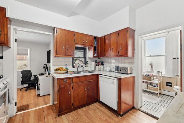 Interior, Kitchen, Wood Texture Flooring