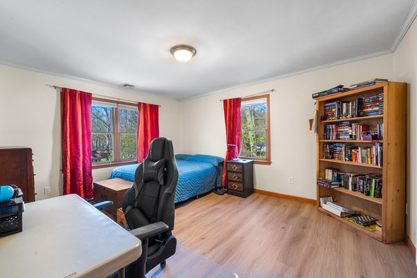 Bedroom, Home Office, Interior, Wood Texture Flooring