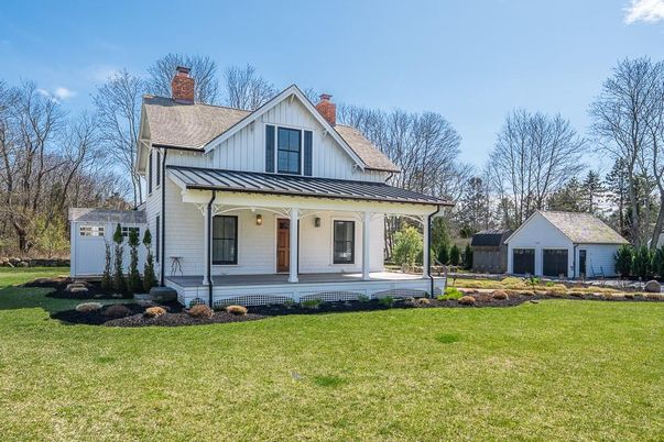 Backyard, Detached Garage, Exterior, Facade, Farmhouse