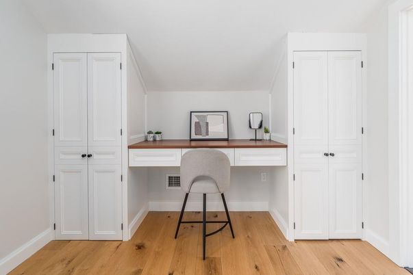 Home Office, Interior, Wood Texture Flooring