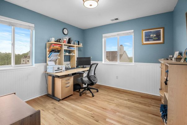 Home Office, Interior, Wood Texture Flooring