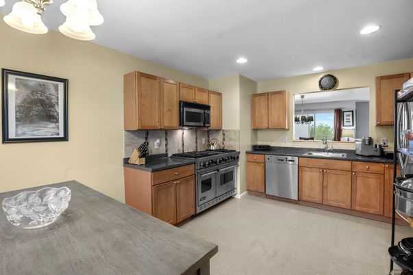 Interior, Kitchen, Recessed Lighting, Stainless Steel Appliances