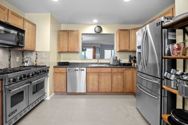 Interior, Kitchen, Recessed Lighting, Stainless Steel Appliances