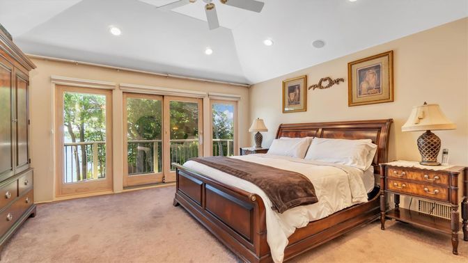 Bedroom, Interior, Recessed Lighting