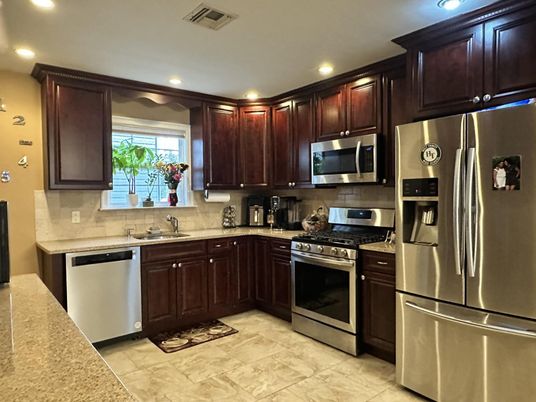 Interior, Kitchen, Recessed Lighting, Stainless Steel Appliances