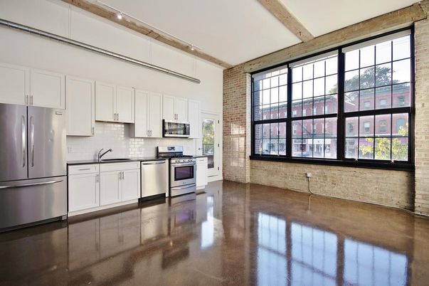 Interior, Kitchen, Stainless Steel Appliances, Stone Walls, Wooden Beams