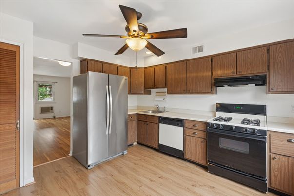 Interior, Kitchen, Wood Texture Flooring