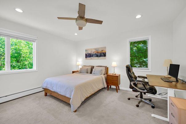 Bedroom, Home Office, Interior, Recessed Lighting