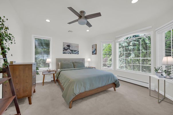 Bedroom, Interior, Recessed Lighting