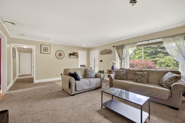 Interior, Living room, Recessed Lighting