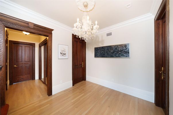 Chandelier, Empty room, Interior, Wood Texture Flooring