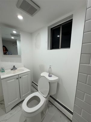 Bathroom, Dual Sink Vanities, Interior, Marble, Recessed Lighting