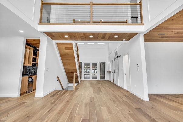 Interior, Recessed Lighting, Wood Texture Flooring