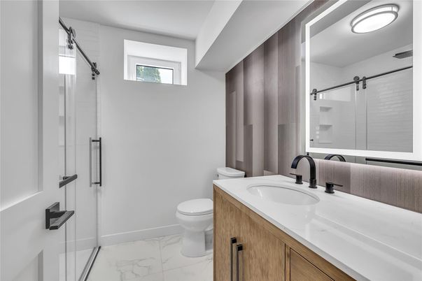 Bathroom, Glass Shower, Interior, Marble