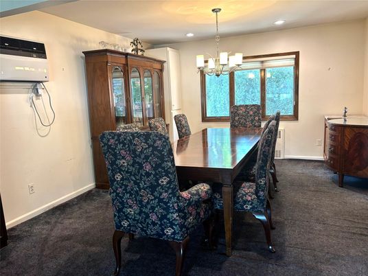 Chandelier, Dining room, Interior, Recessed Lighting