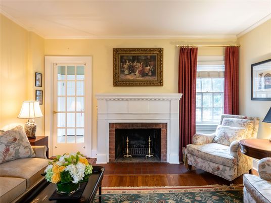 Fireplace, Interior, Wood Texture Flooring