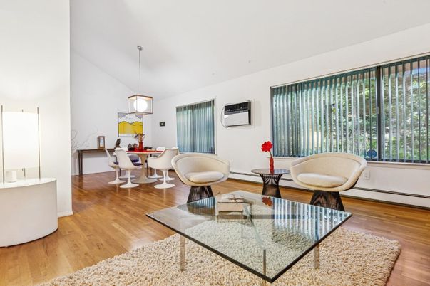 Dining room, Interior, Living room, Pendant Lights, Wood Texture Flooring